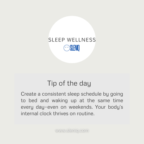 Tip of the Day: Create a Consistent Sleep Schedule