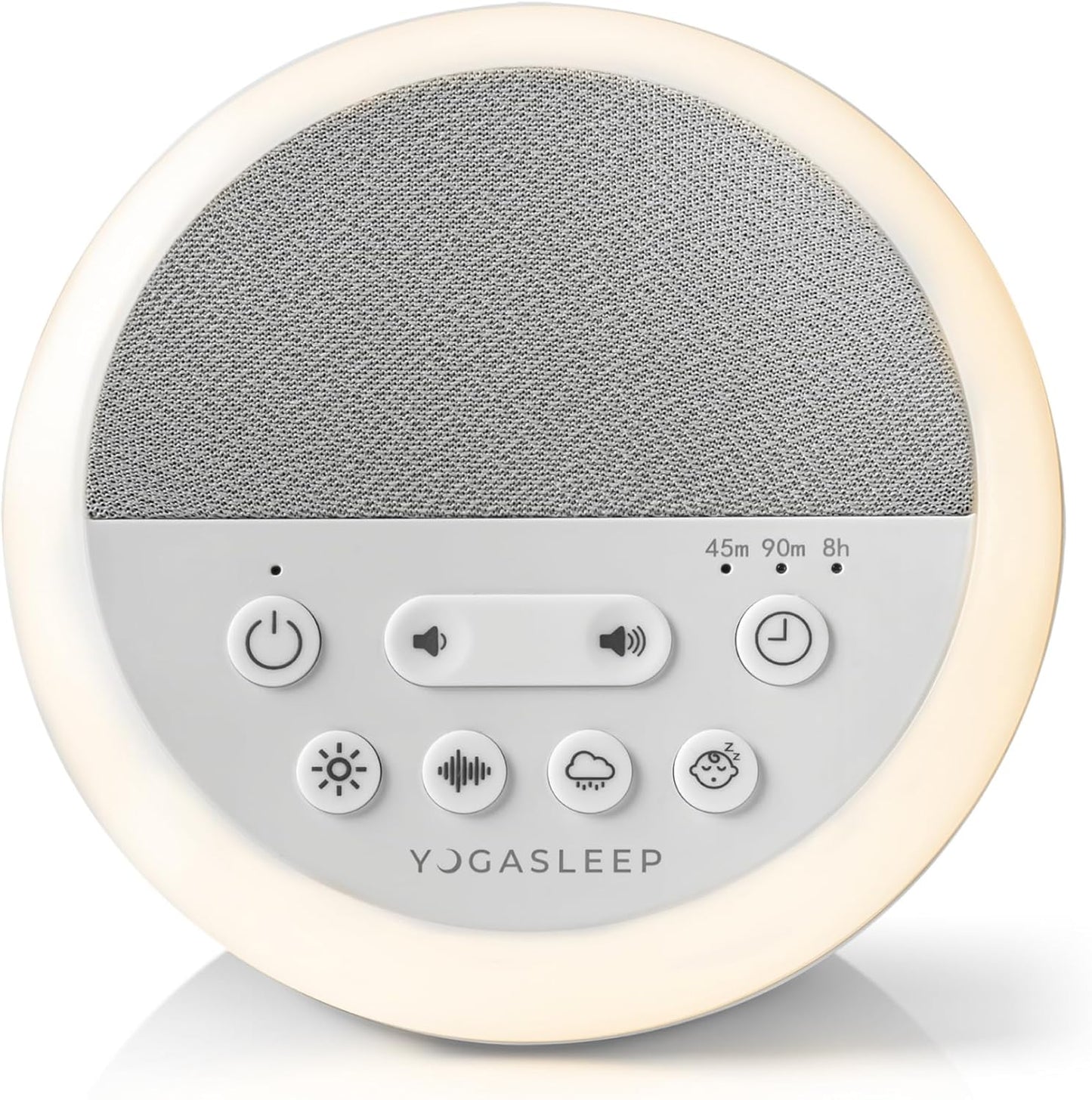 Nod White Noise Sound Machine, with Soft Night Light & Sleep Timer, 20 Sound Options Including Lullabies, Nature & Pink Noise, Sleep Aid for Baby & Adults, Noise Canceling for Office Privacy