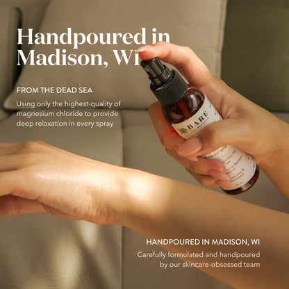 Magnesium Oil Spray Unscented 4 Fl Oz | Sourced from the Dead Sea, Made in Wisconsin