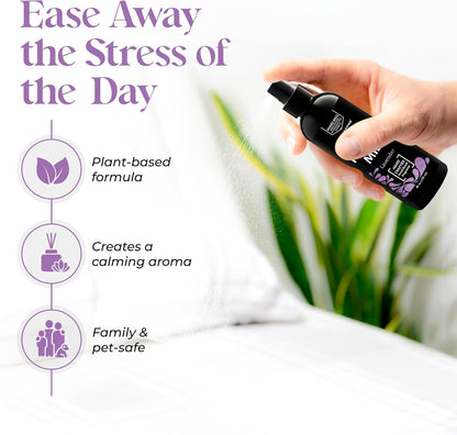 Lavender Pillow Spray for Sleeping - All Natural Calming Linen & Bedtime Sleep Mist for Deep Sleep - Pillow Spray Aromatherapy with Botanical Essential Oils for Relaxing Stress
