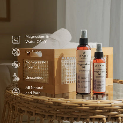 Magnesium Oil Spray Unscented 4 Fl Oz | Sourced from the Dead Sea, Made in Wisconsin