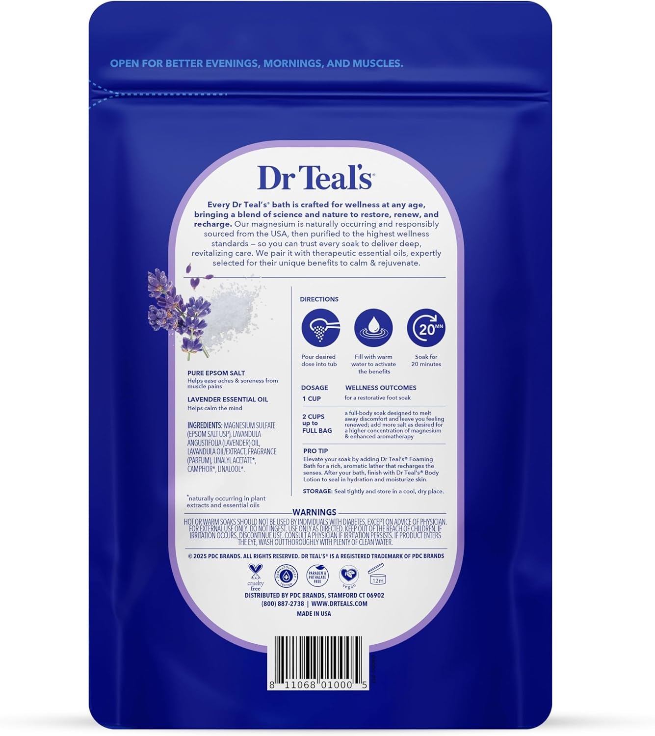 Advanced Dr. Teals Lavendar Scented Epsom Salt, 48 Oz