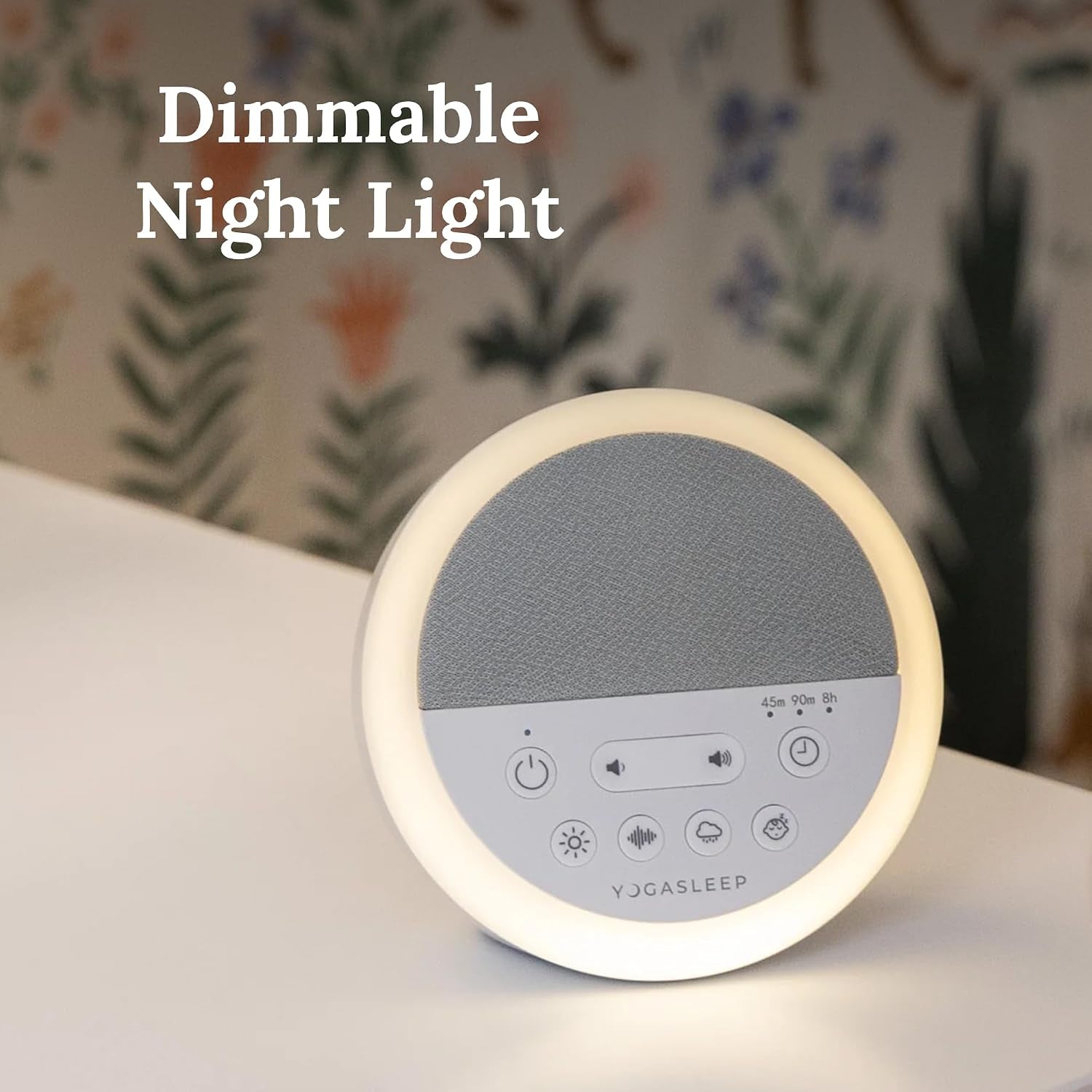 Nod White Noise Sound Machine, with Soft Night Light & Sleep Timer, 20 Sound Options Including Lullabies, Nature & Pink Noise, Sleep Aid for Baby & Adults, Noise Canceling for Office Privacy