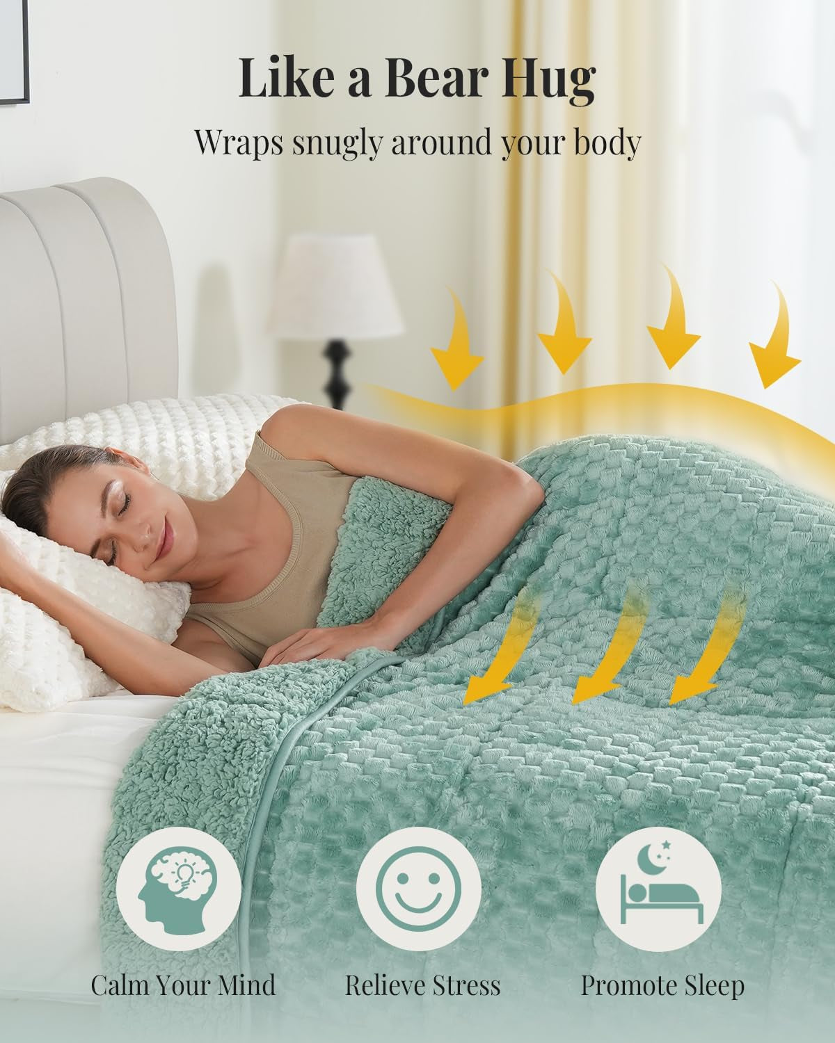 Weighted Blanket for Adults, 20Lbs 60 X 80 Queen Size for Bed