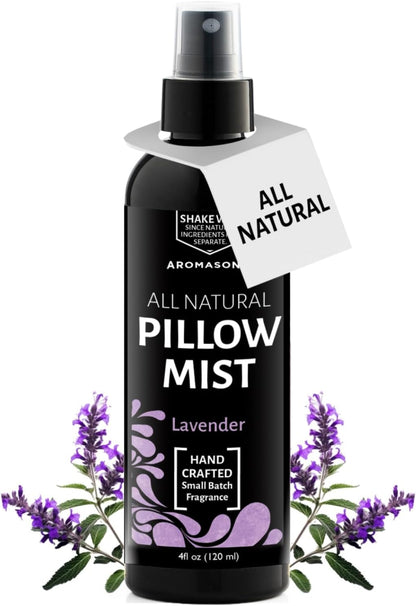 Lavender Pillow Spray for Sleeping - All Natural Calming Linen & Bedtime Sleep Mist for Deep Sleep - Pillow Spray Aromatherapy with Botanical Essential Oils for Relaxing Stress