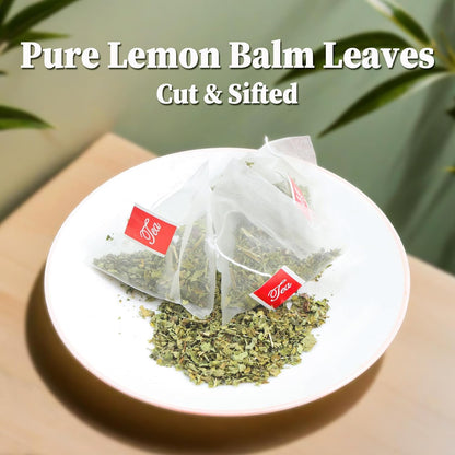 - Lemon Balm Tea Bags, 40 Count, Natural Lemon Balm Leaves