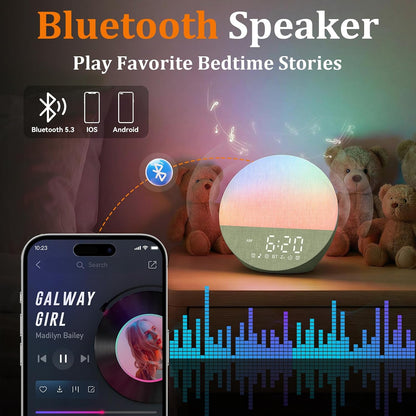 Sunrise Alarm Clock with Sound Machine, Gentle Wake up Light for Bedroom