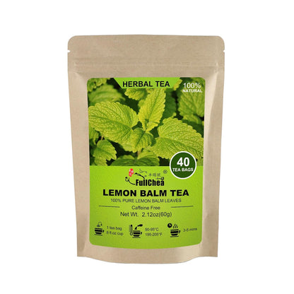 - Lemon Balm Tea Bags, 40 Count, Natural Lemon Balm Leaves