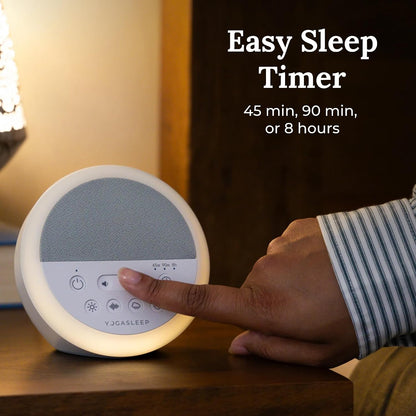 Nod White Noise Sound Machine, with Soft Night Light & Sleep Timer, 20 Sound Options Including Lullabies, Nature & Pink Noise, Sleep Aid for Baby & Adults, Noise Canceling for Office Privacy